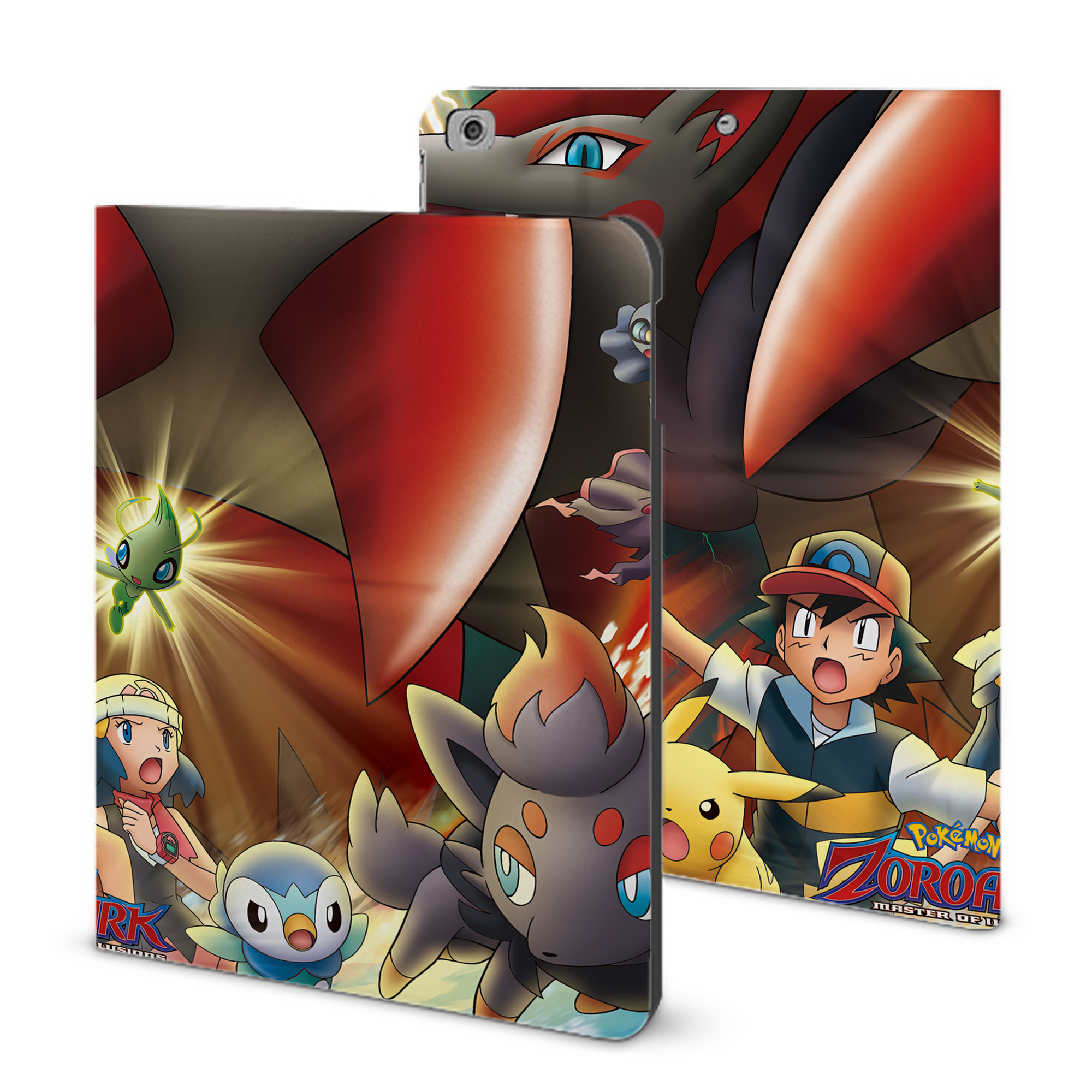 （画像用） ポケットモンスター Pokémon IPad ケース ブック型 PUレザー TPU 耐衝撃 軽量 薄型 ペン収納なし 全面保護 IPad 各モデル対応